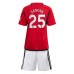Maillot de foot Manchester United Jadon Sancho #25 Domicile vêtements enfant 2023-24 Manches Courtes (+ pantalon court)